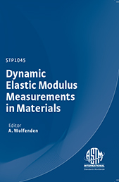 | Dynamic Elastic Modulus Measurements in Materials | ASTM eBooks ...