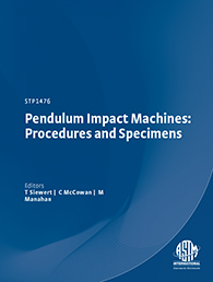 Pendulum Impact Machines: Procedures and Specimens | ASTM eBooks | ASME ...