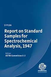 The Available Standard Samples | Report on Standard Samples for ...
